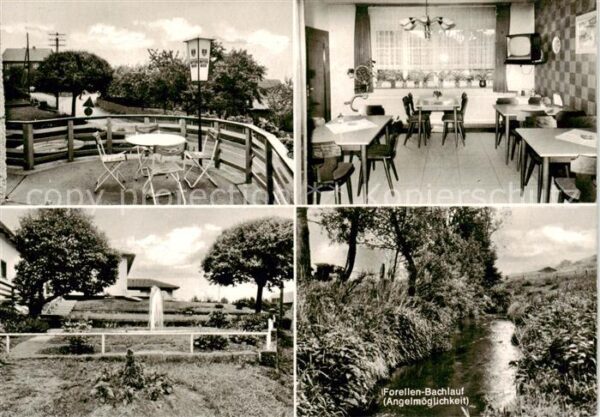 Herbsen Gasthaus Herbold Gaststube Terrasse Forellen Bachlauf