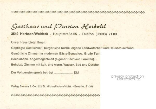 Herbsen Gast und Pensionshaus Herbold Gaeste Bungalow – Bild 2