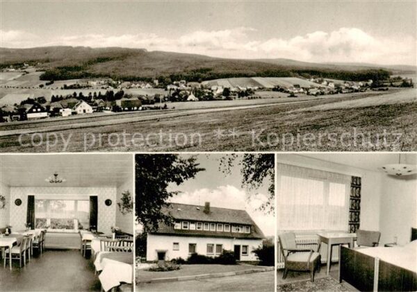 Unsen Pension Waldesruh Gaststube Zimmer Panorama