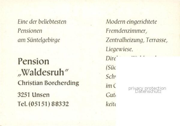Unsen Haus Waldesruh Privatpension – Bild 2