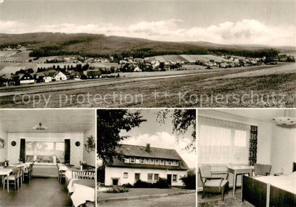 Unsen Pension Waldesruh Gaststube Zimmer Panorama