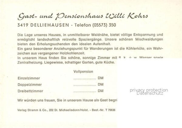 Delliehausen Gast und Pensionshaus Willi Kohrs – Bild 2