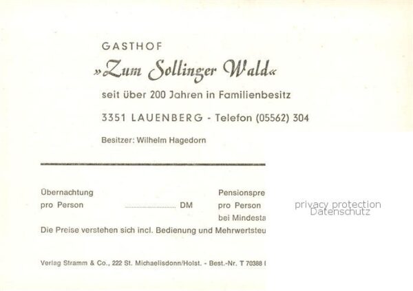 Lauenberg Solling Gasthaus zum Sollinger Wald – Bild 2