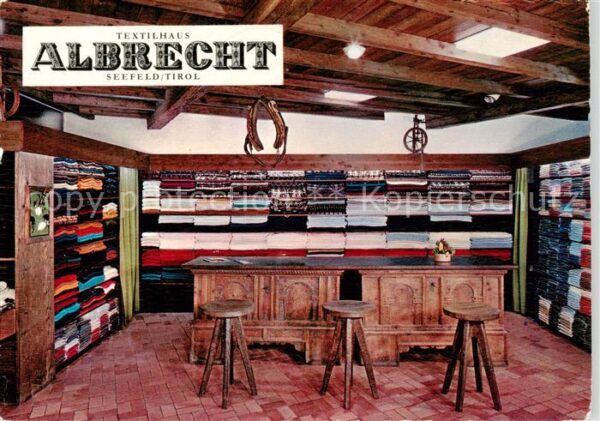 Seefeld Tirol Textilhaus Albrecht Verkaufsraum