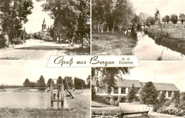 Bergen Dumme und Umgebung Teilansichten Freibad