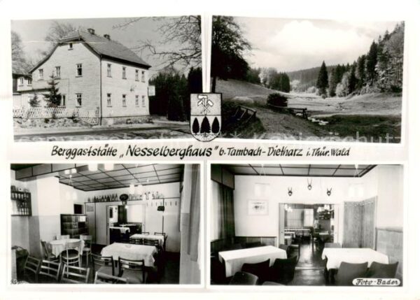 Tambach-Dietharz Berggaststaette Nesselberghaus Landschaftspanorama