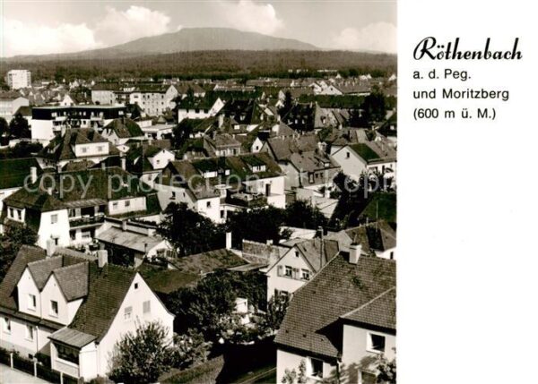 Roethenbach Pegnitz Stadtpanorama Blick gegen Moritzberg