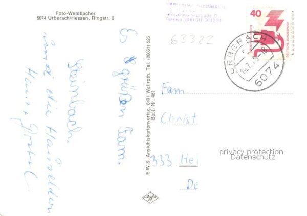 Urberach Kirche Rathaus Naturfreundehaus Schule – Bild 2