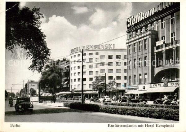 Berlin Kurfuerstendamm mit Hotel Kempinski