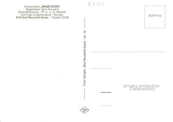 Bad Neustadt Kurpension Haus Rhoen – Bild 2