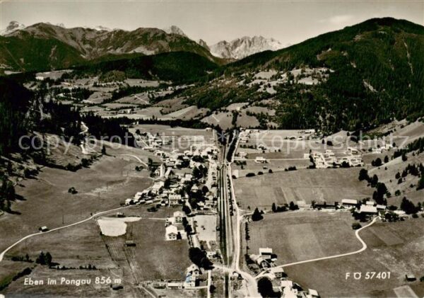Eben Pongau Salzburg AT Gesamtansicht mit Alpenpanorama