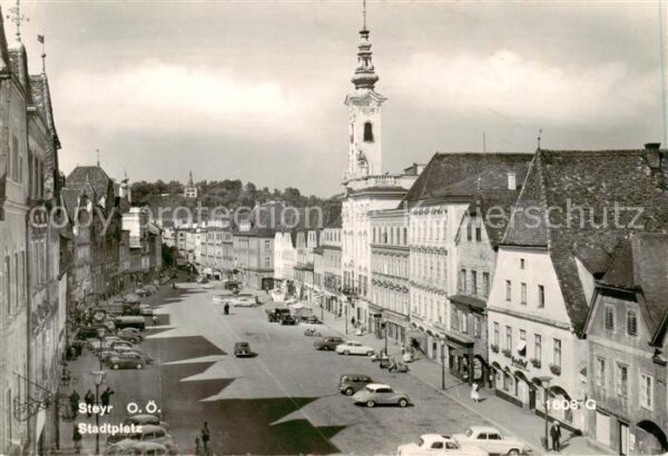Steyr Enns Oberoesterreich Stadtplatz
