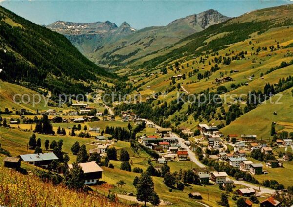 Hinterglemm Saalbach Panorama Hoehenluftkurort Allgaeuer Alpen