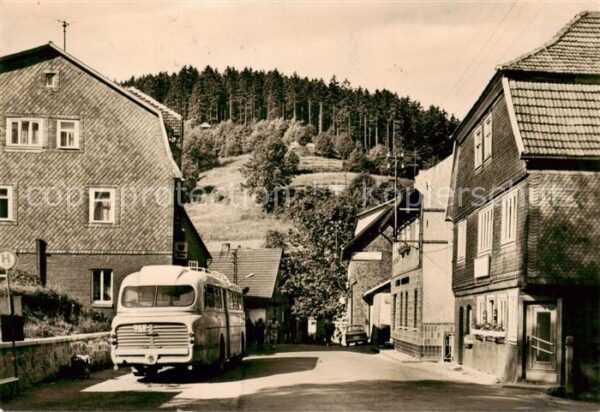 Giessuebel Schleusegrund Ortszentrum Bushaltestelle
