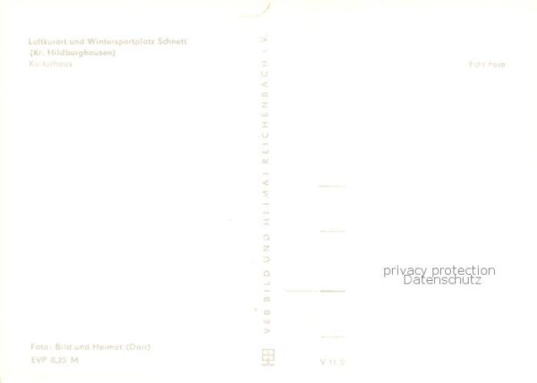 Schnett Masserberg Thueringer Wald Kulturhaus Cafe Luftkurort – Bild 2
