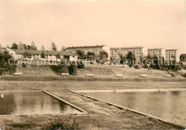 Grossbreitenbach Thueringen Schwimmbad und AWG-Neubauten
