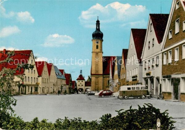 Allersberg Ortszentrum mit Kirche