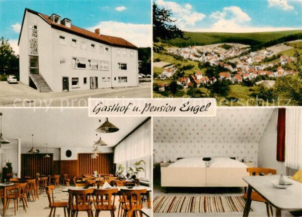 Rechtenbach Spessart Gasthof Pension zum Engel Panorama