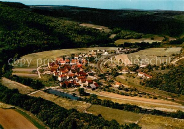 Morlesau Hammelburg Unterfranken Fliegeraufnahme
