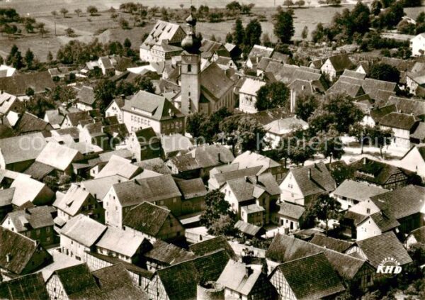 Stockheim Unterfranken Ortsansicht mit Kirche