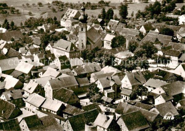 Stockheim Unterfranken Ortsansicht mit Kirche