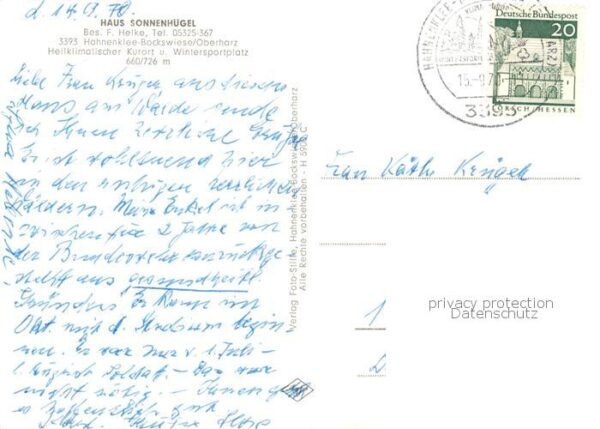 Hahnenklee-Bockswiese Harz Haus Sonnenhuegel Gaestehaus Pension Heilklimatischer – Bild 2