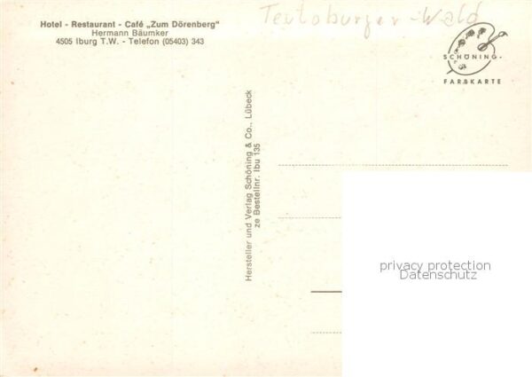 Iburg Teutoburger Wald Hotel Restaurant Cafe Zum Doerenberg – Bild 2