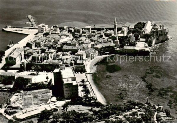 Budva Montenegro Fliegeraufnahme