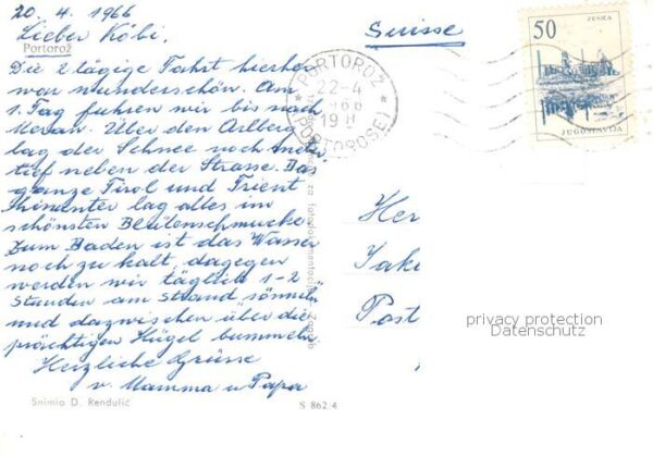 Portoroz Portorose Piran Istrien Slovenia Fliegeraufnahme – Bild 2