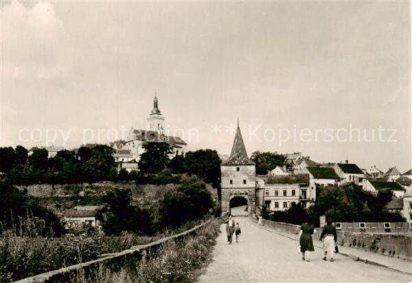Stribro Plzen Pilsen CZ Stadttor Kirche