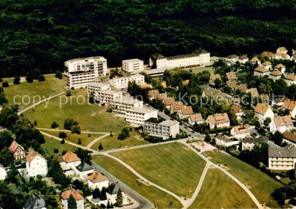 Bad Soden  Taunus Teilansicht mit Neuem Kurpark Fliegeraufnahme