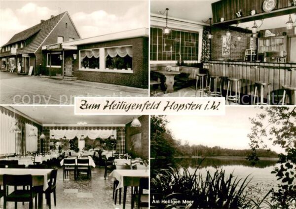 Hopsten Gastwirtschaft Zum Heiligenfeld Bar Gastraum Am Heiligen Meer