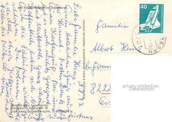 Niederwerrn Schule Kirchen Lebensmittelgeschaeft Maul – Bild 2