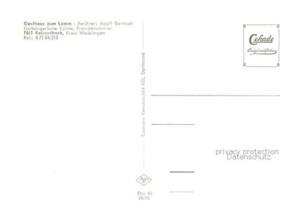 Kaisersbach  Welzheim Ebnisee Gasthaus zu Lamm Gastraeume – Bild 2