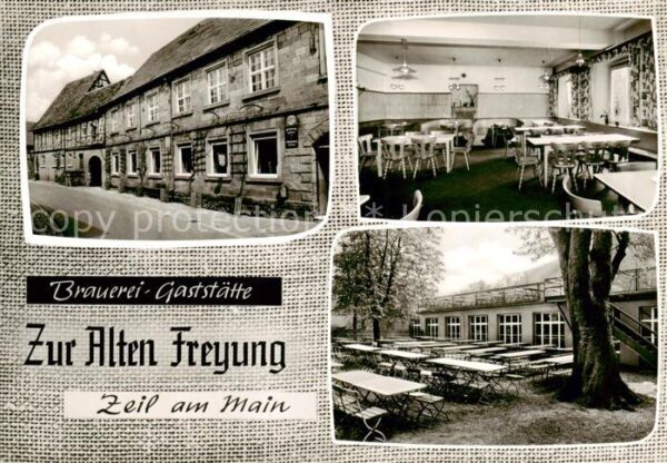 Zeil Main Brauerei Gaststaette Zur Alten Freyung Gaststube Gartenwirtschaft