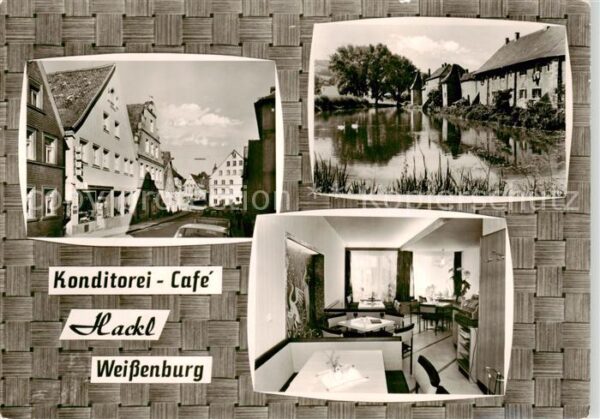 Weissenburg  Bayern Konditorei Cafe Hackl Weiher Gaststube
