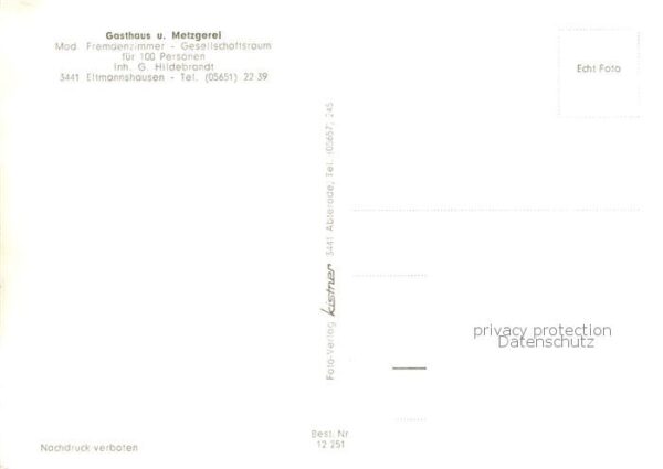 Eltmannshausen Gasthaus und Metzgerei Wille Bueschen Gastraeume – Bild 2