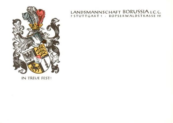Stuttgart Wappen der Landsmannschaft Borussia