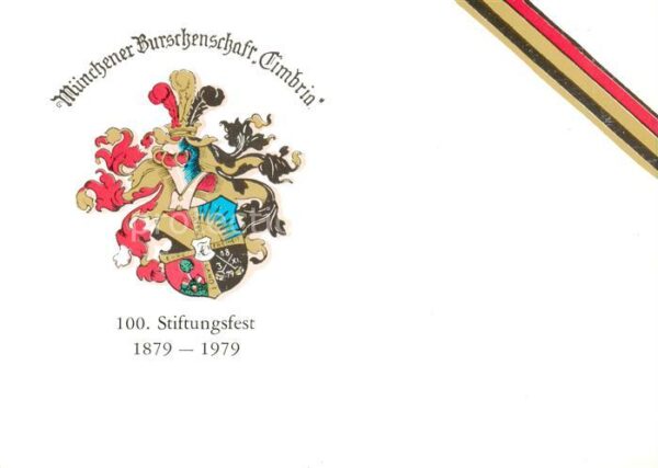 Muenchen Wappen der Muenchener Burschenschaft Cimbria