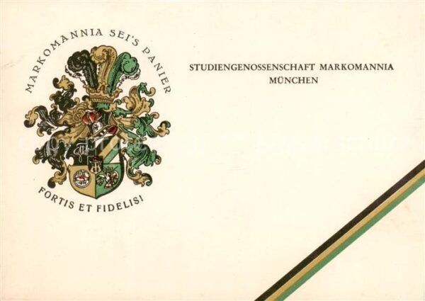 Muenchen Wappen der Studiengenossenschaft Markomannia