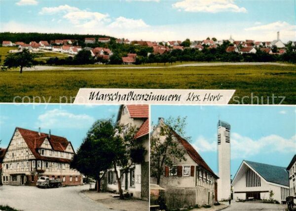 Marschalkenzimmern Dornhan Panorama Fachwerkhaus Kirche