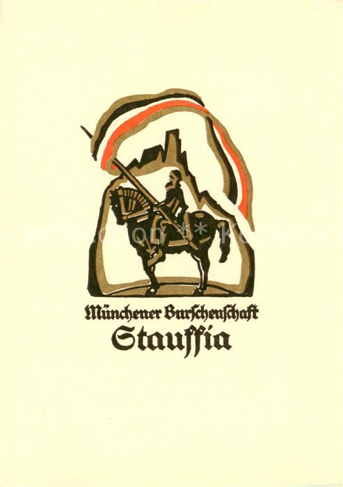 Muenchen Wappen der Muenchener Burschenschaft Stauffia