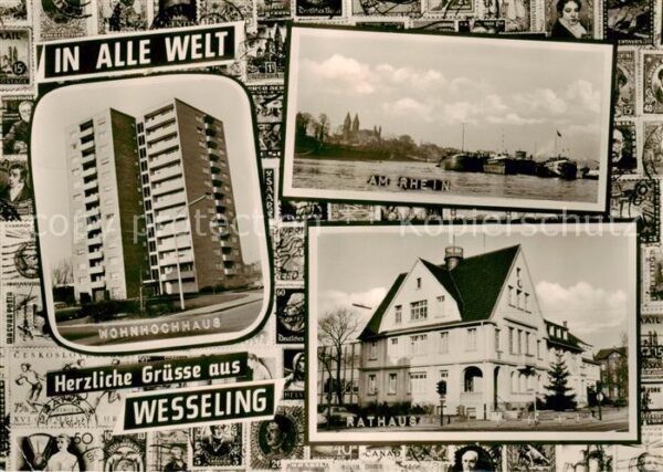 Wesseling Wohnhochhaus Rheinpartie Rathaus