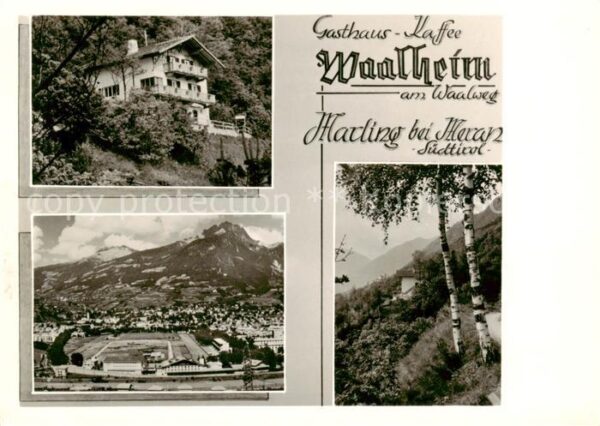 Marling Marlengo IT Gasthaus Kaffee Waalheim Panorama