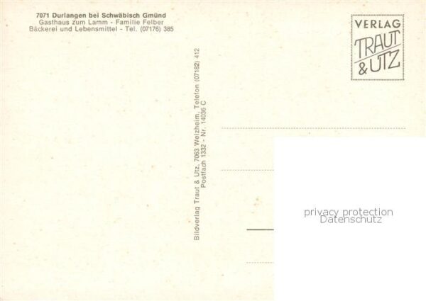 Durlangen Siedlung und Firma Waibel Kirche in Tanau Rathaus Kirche Durlangen – Bild 2