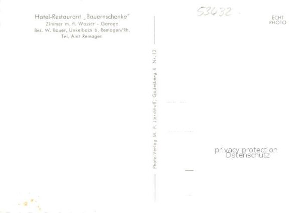 Unkelbach Remagen Hotel Restaurant Bauernschenke Panorama Gaststube – Bild 2
