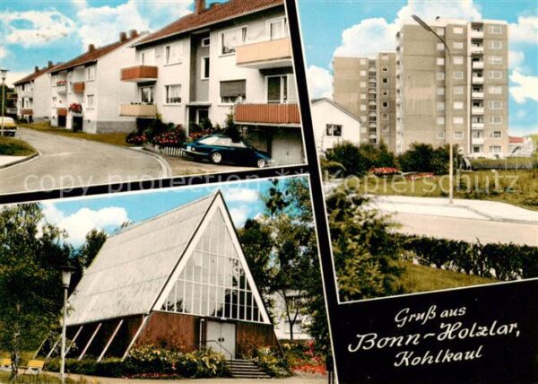 Holzlar Bonn Rhein Strassenpartie Wohnhochhaus Solarhaus