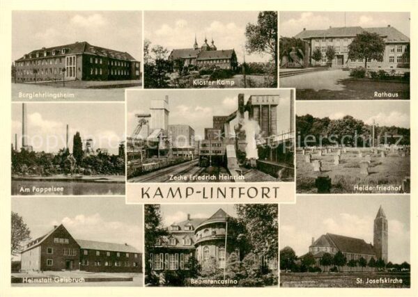 Kamp-Lintfort Berglehrlingsheim Kloster Kamp Rathaus Am Pappelsee Zeche Friedric