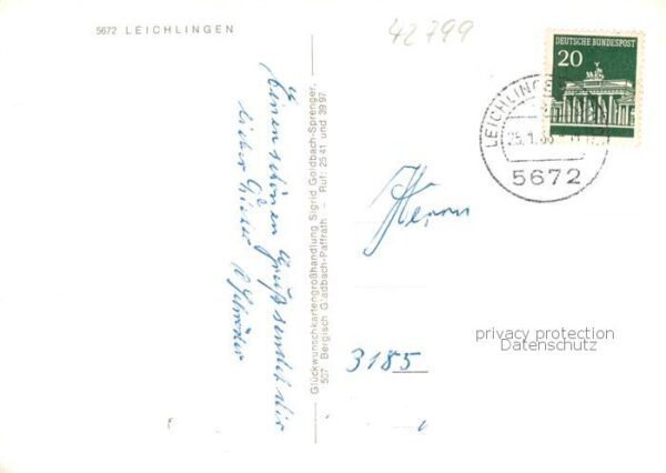 Leichlingen Rheinland Wohnsiedlung Buecherhof An deer Wupper Minigolf Ev Kirche – Bild 2