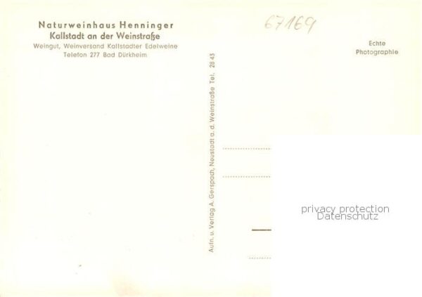 Kallstadt Rheinland-Pfalz Naturweinhaus Henninger – Bild 2